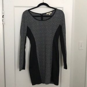 Gray and black Ya Los Angeles bodycon dress